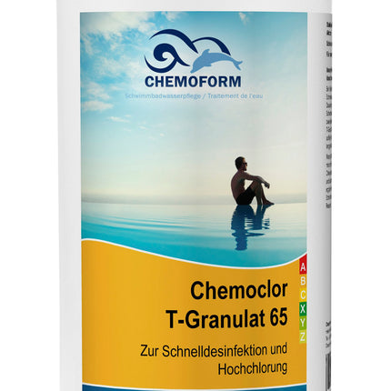 Chemochlor T‑Granulat 65 1 kg – Zuverlässiges Chlorgranulat für Pool‑ und Whirlpoolwasser