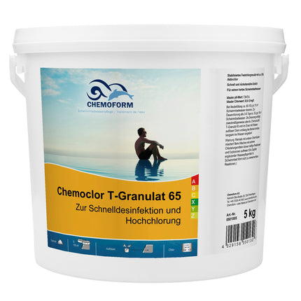 Chemochlor T‑Granulat 65 1 kg – Zuverlässiges Chlorgranulat für Pool‑ und Whirlpoolwasser