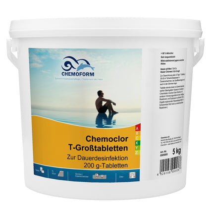 Chemoform Chemoclor T-Large Tablets 200 g – Effective Chlorine Tablets for Continuous Chlorination