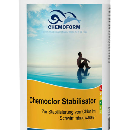 Chemoform Chemoclor Stabilisateur 1 kg – Stabilisateur de chlore pour piscines et spas