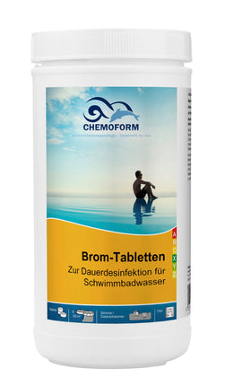 Chemoform Bromine Tablets 20g – Chlorine-Free Bromine Disinfection for Pools & Whirlpools