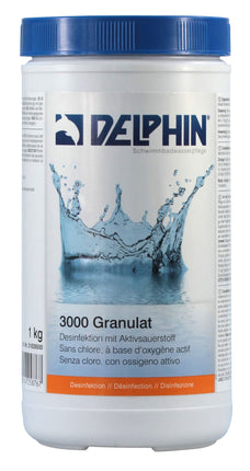 Delphin 3000 – Active Oxygen Granules 1 kg for Chlorine-Free Pool Disinfection