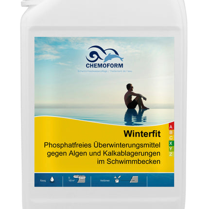 Chemoform Winterfit Produit d'hivernage – Produit liquide d'entretien hivernal pour piscines
