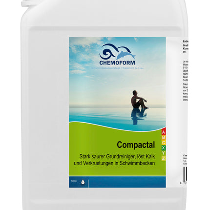 Chemoform Compactal liquide – Nettoyant puissant pour les parois de piscine et la ligne d'eau