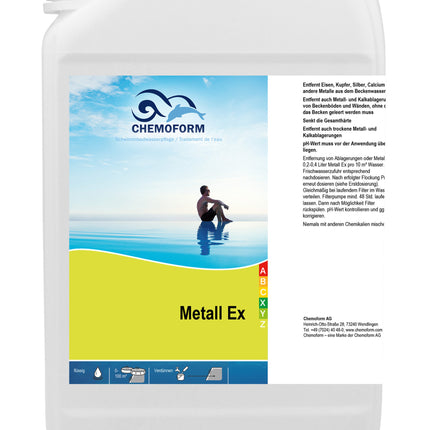 Chemoform Métal Ex liquide – Détartrant métallique efficace pour l'entretien des piscines et de l'eau
