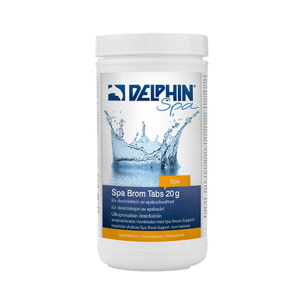 Delphin Spa Brom Tabs 20g, 1 kg – Désinfection inodore pour spas
